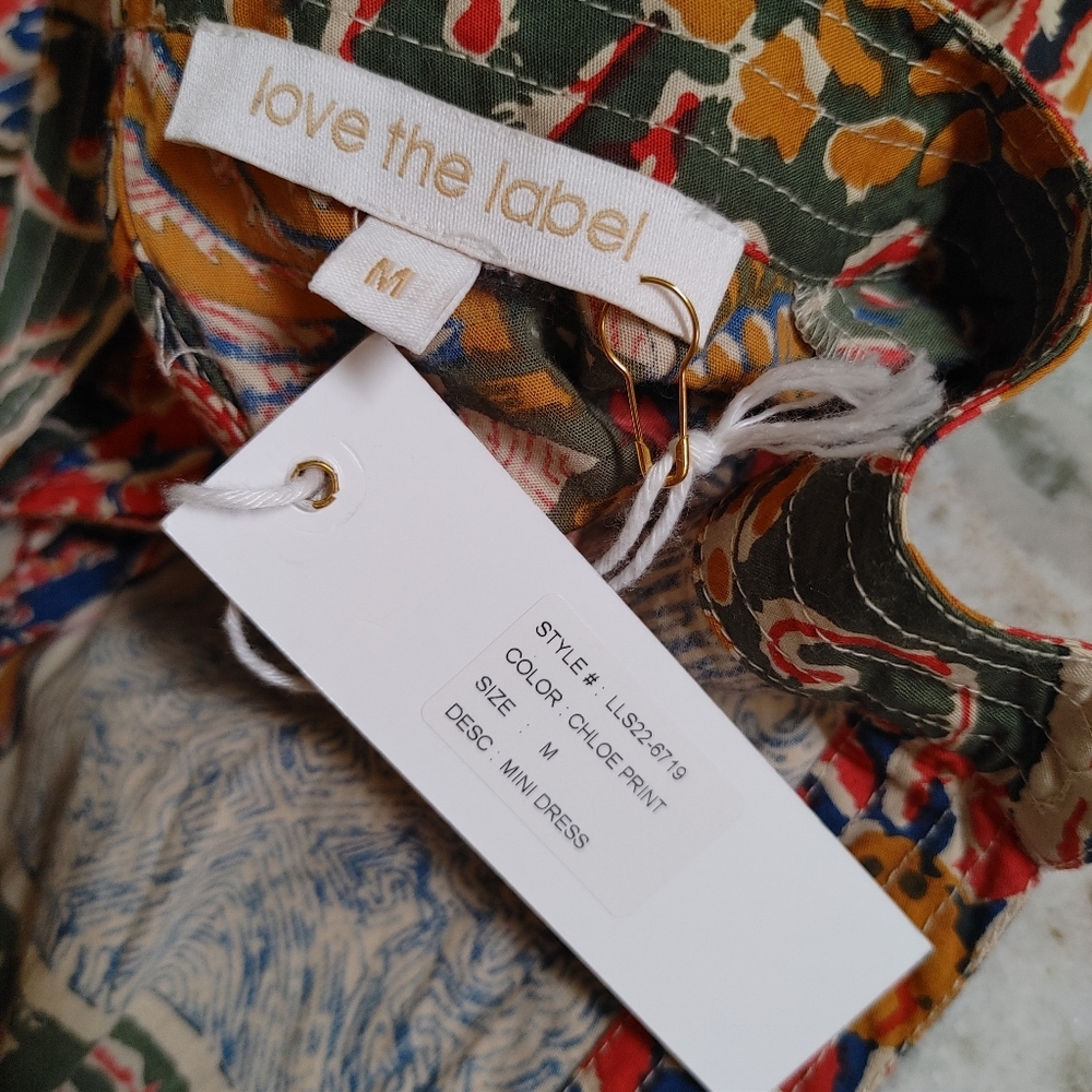 Boho Patchwork Ruffle Mini Dress - Multicolor - Picture 13 of 16